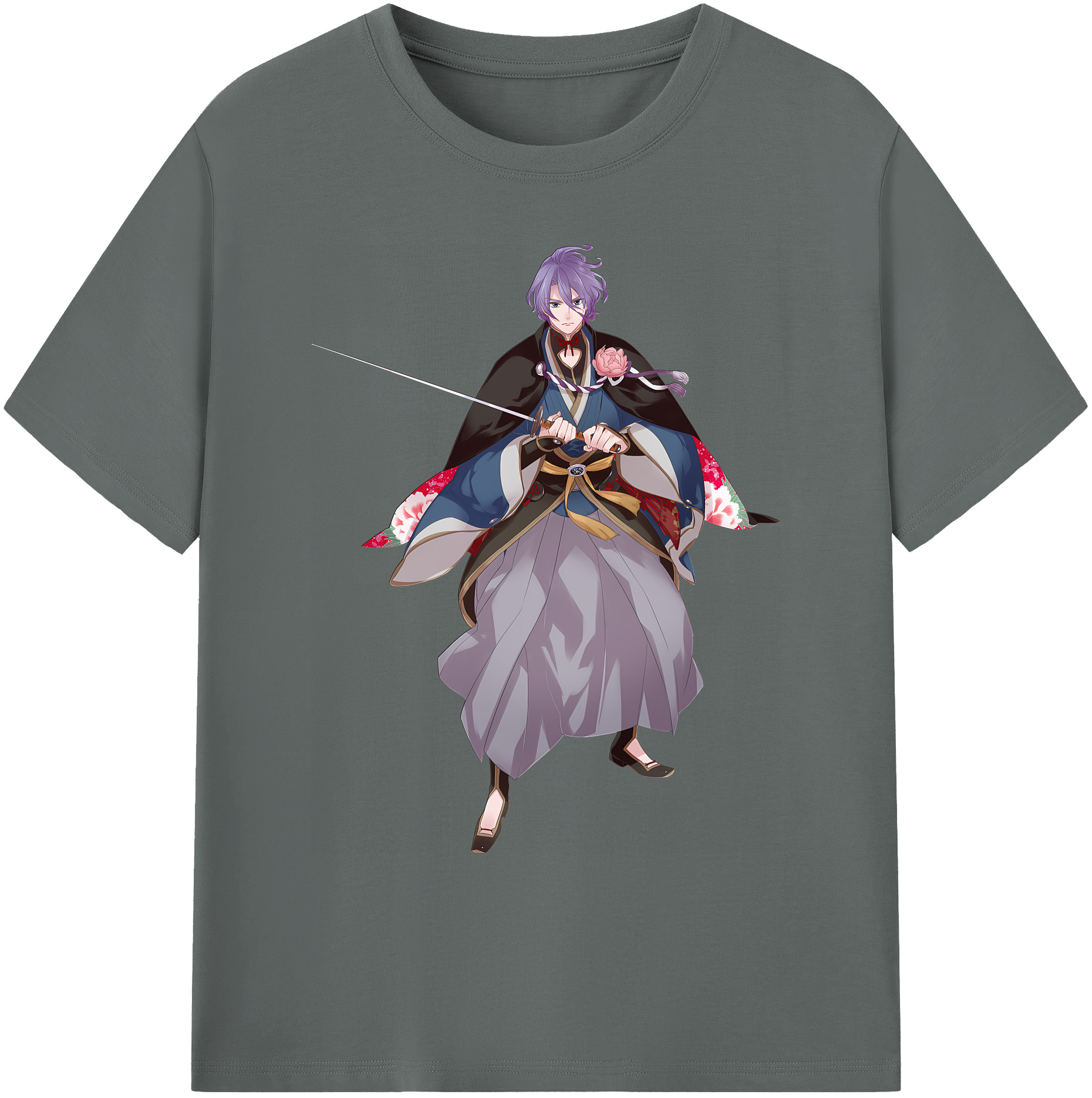 （画像用） 刀剣乱舞 Touken Ranbu 綿100％ メンズ半袖Tシャツ｜肌触りやわらか＆通気性